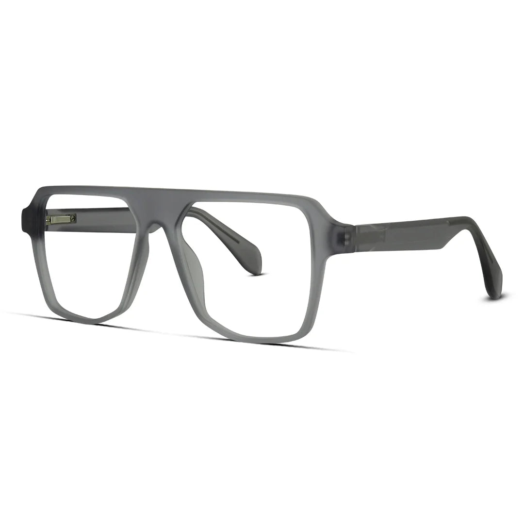 Matte Finish Geometric Eyeglasses Bold Modern Eyewear