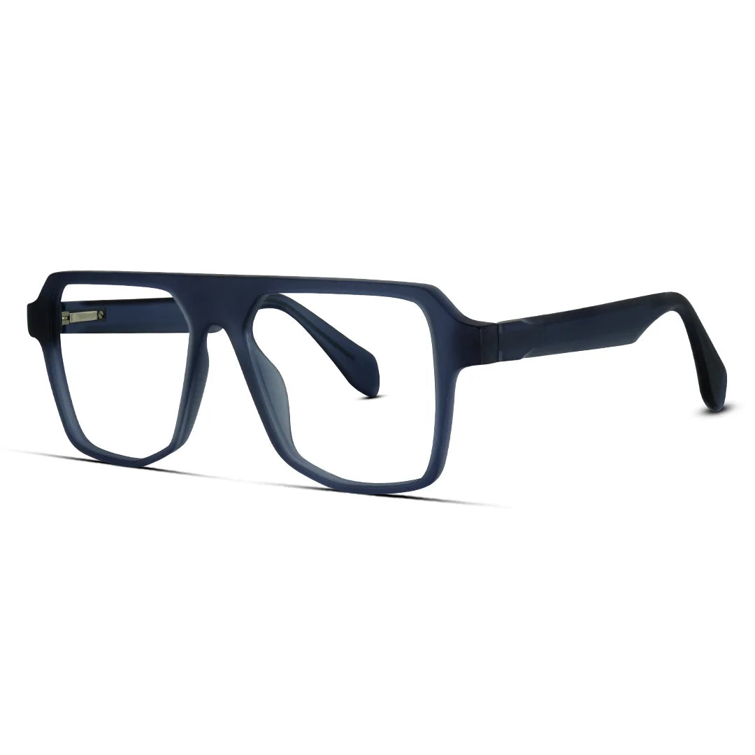 Matte Finish Geometric Eyeglasses Bold Modern Eyewear