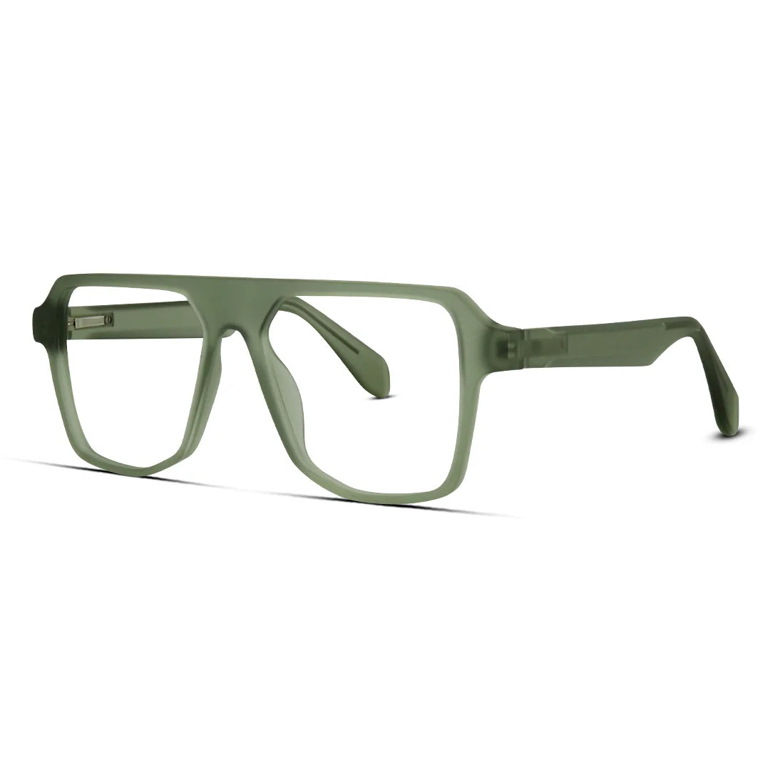 Matte Finish Geometric Eyeglasses Bold Modern Eyewear