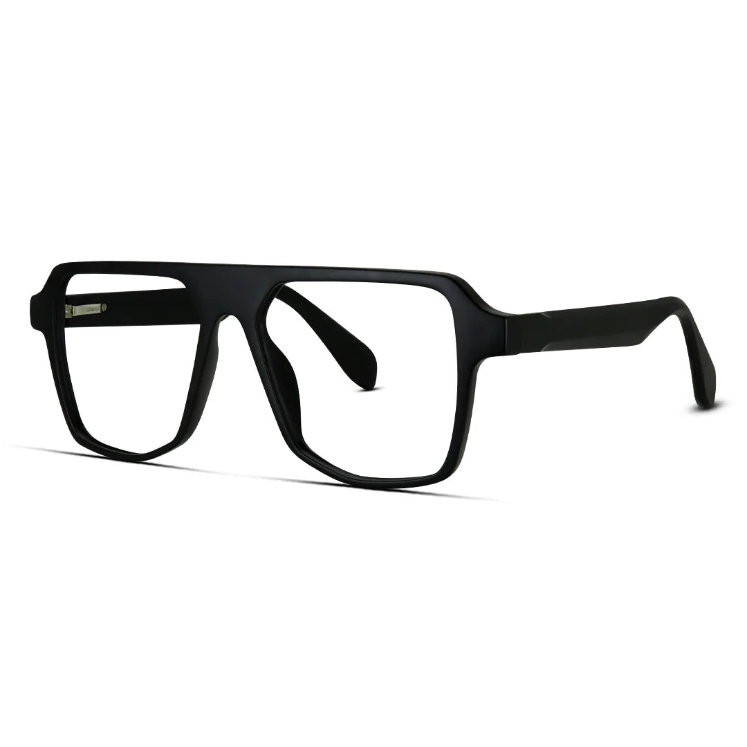 Matte Finish Geometric Eyeglasses Bold Modern Eyewear