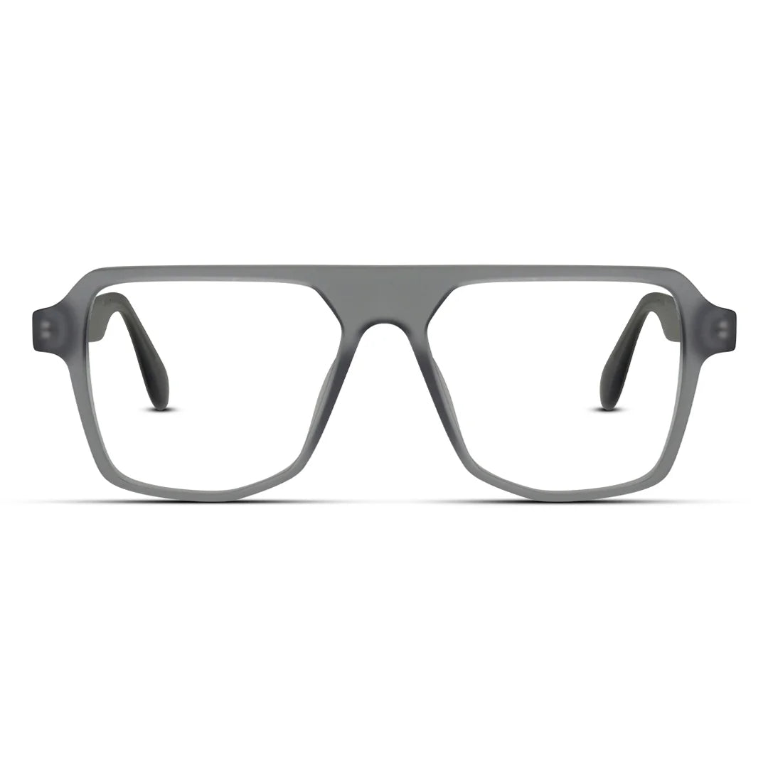 Matte Finish Geometric Eyeglasses Bold Modern Eyewear