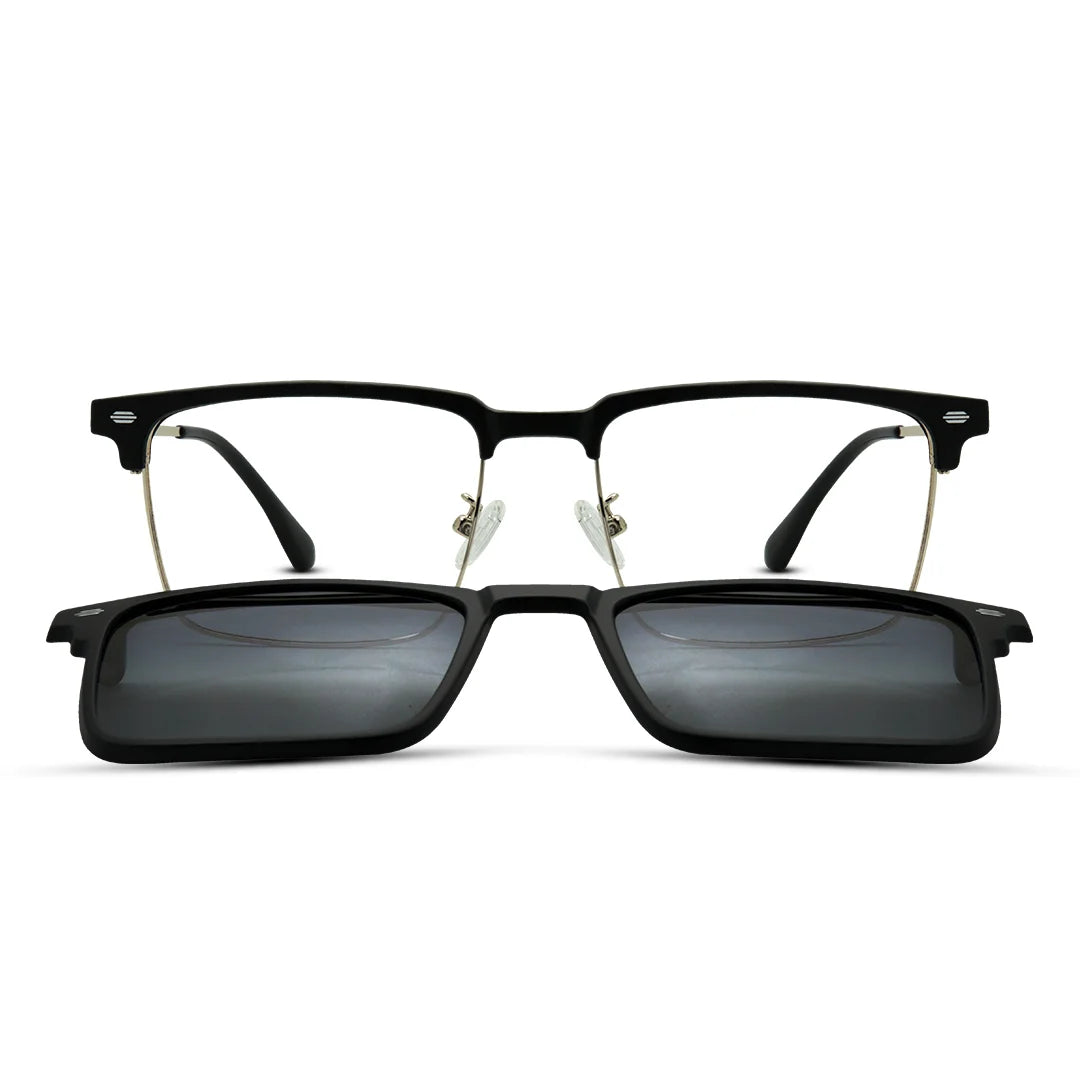 Flip-up Clip-On Eyeglasses Versatile Frames for Sun & Sight