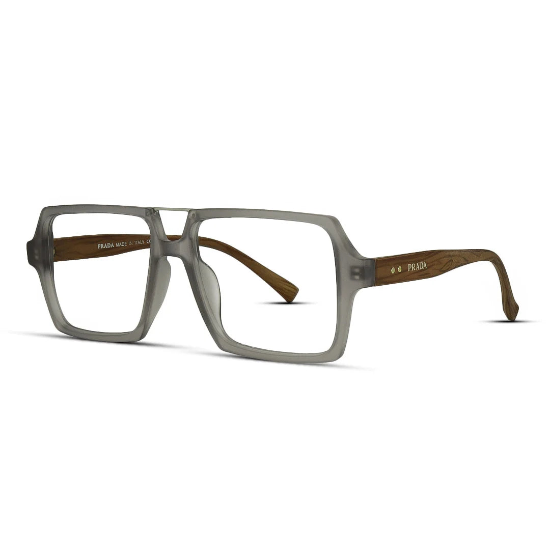 Sharp Square Matte Finish Eyeglasses – Bold Definition, Modern Style