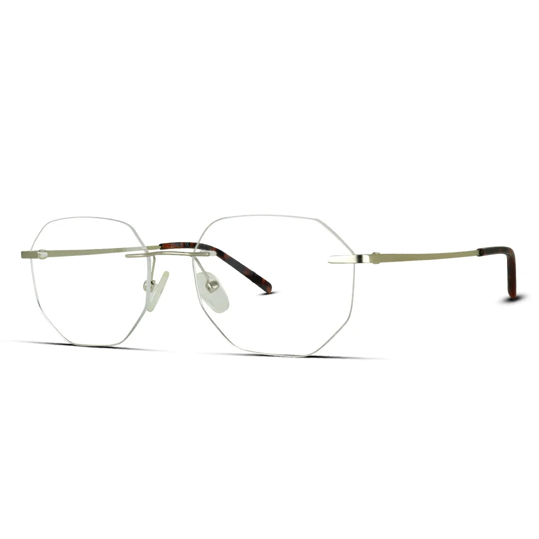 Sleek Rimless Eyeglasses Lightweight & Invisible Frame