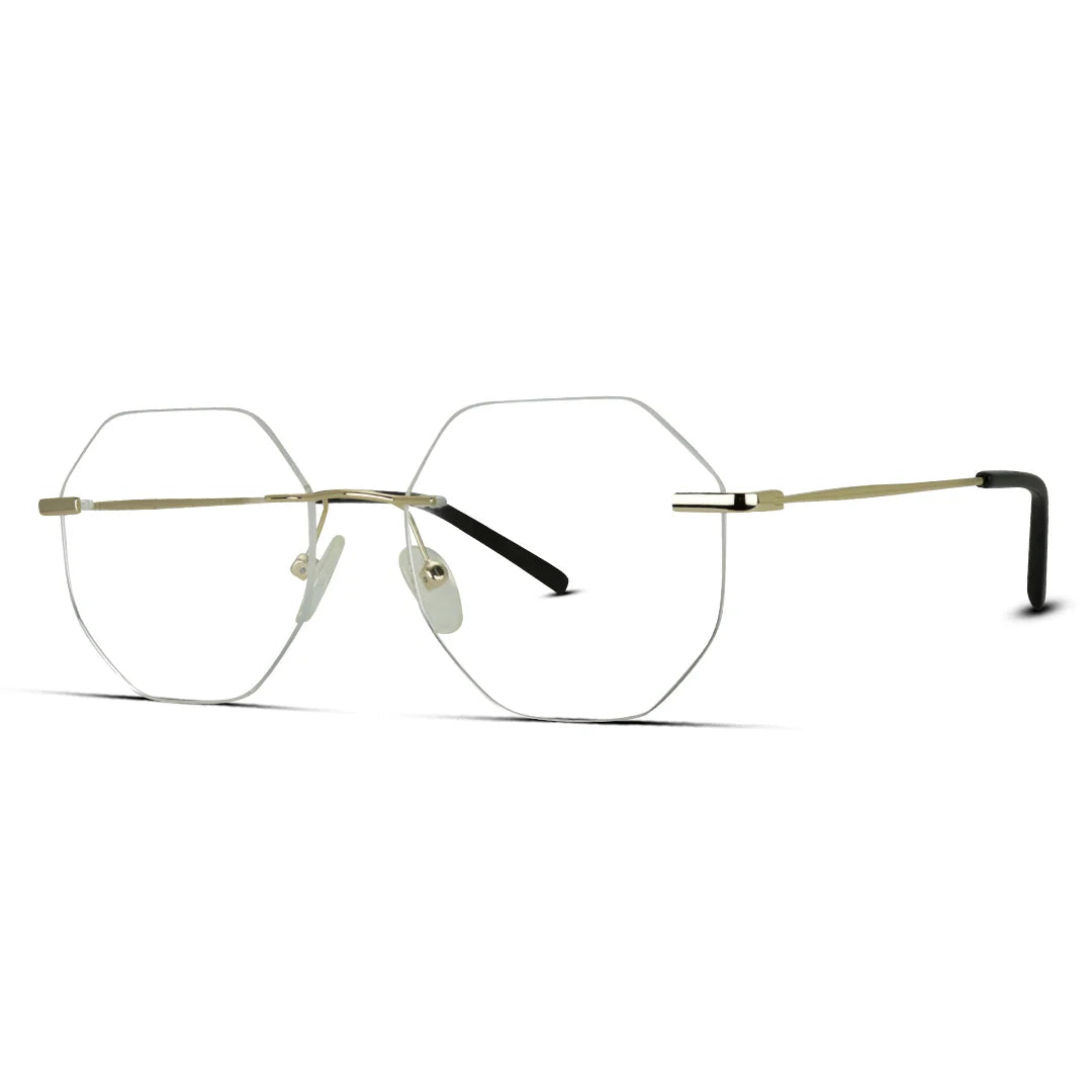 Sleek Rimless Eyeglasses Lightweight & Invisible Frame