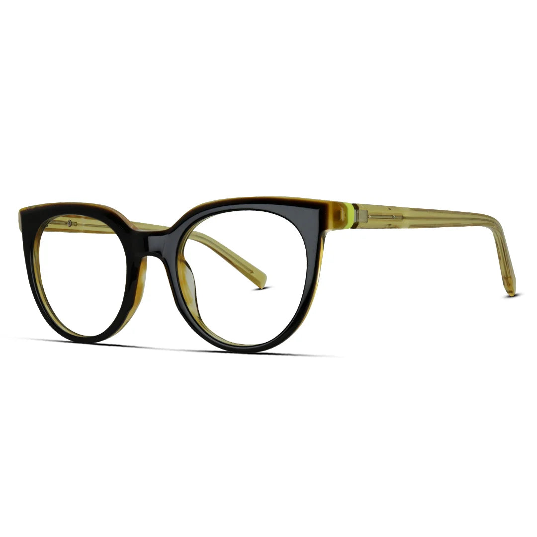 Modern Chic Women’s Semi-Round Acetate Eyeglasses