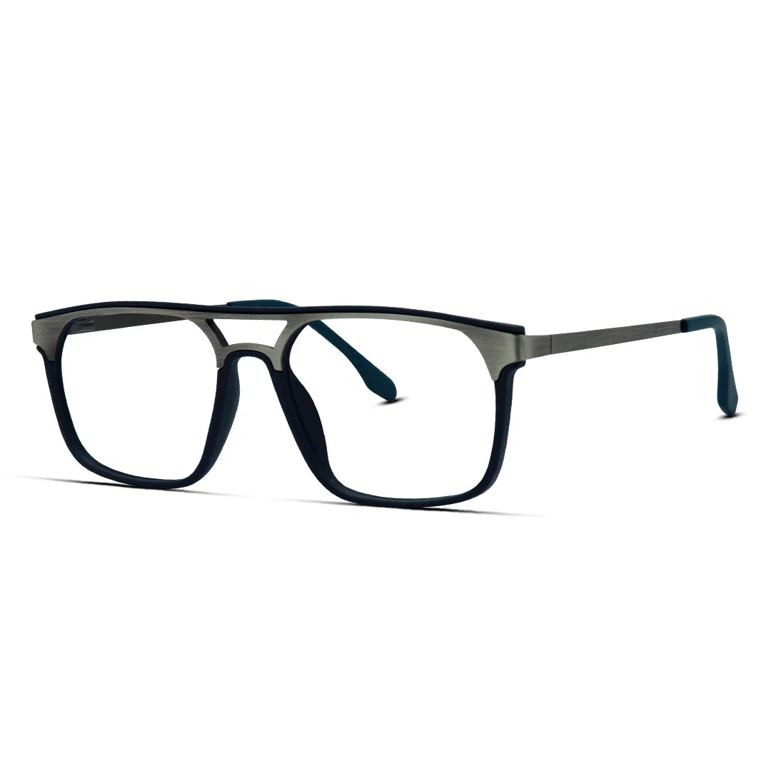 Square Aviator Men’s Eyeglasses – Bold, Modern & Stylish
