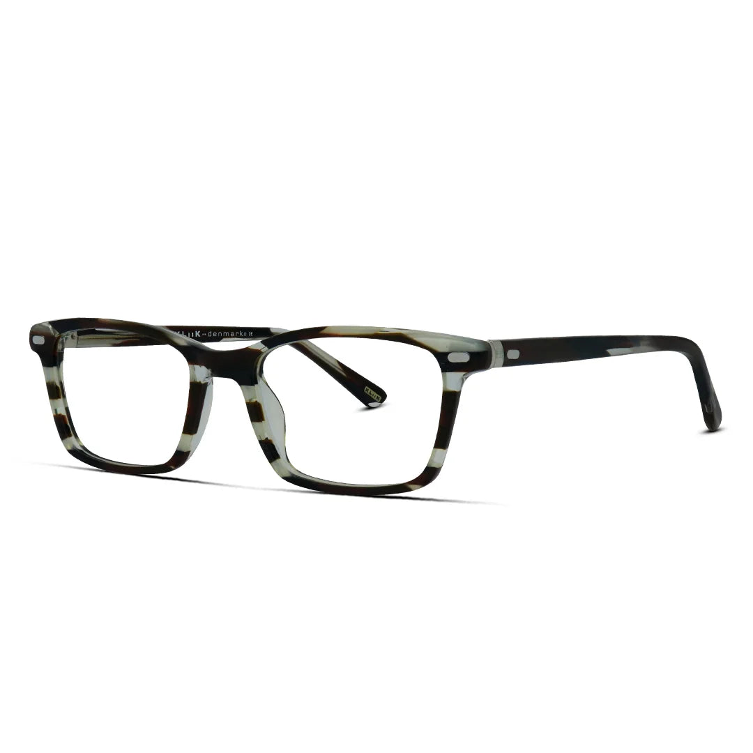 Klik Eyewear Rectangle Acetate Unisex Eyeglasses for Small Faces