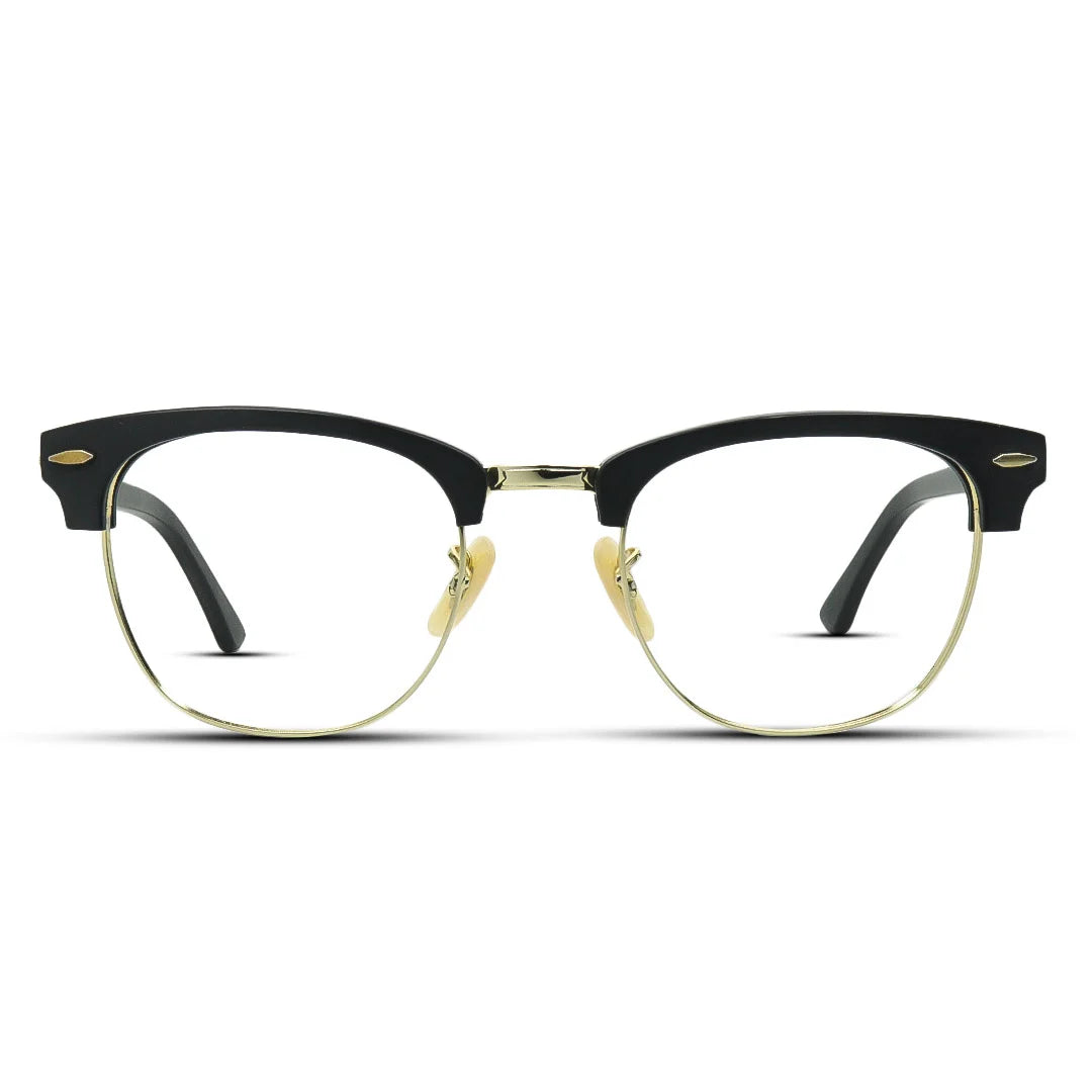 Matte Clubmaster Eyeglasses – Classic Retro Style with Modern Touch