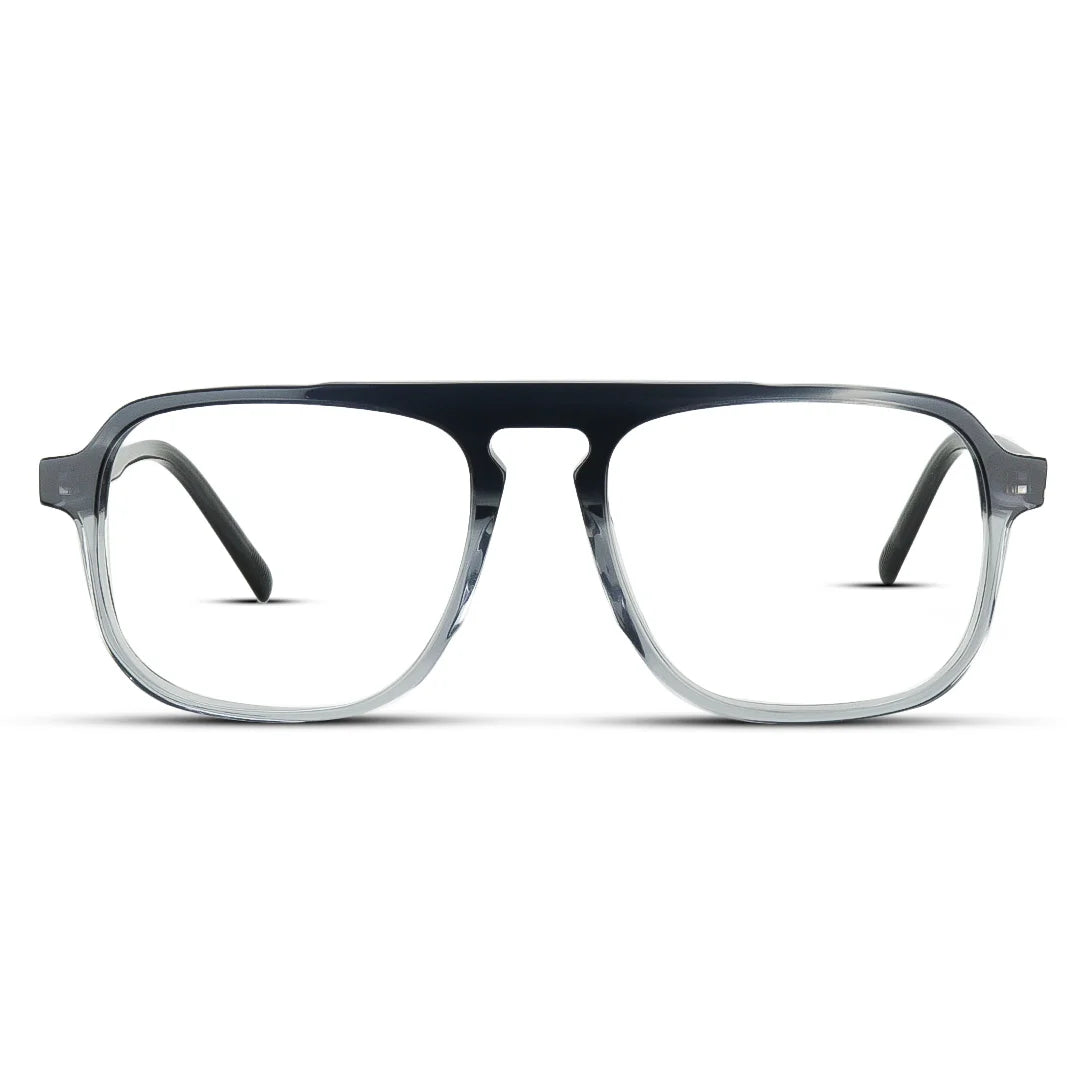 Square Aviator Acetate Medium Men's Eyeglasses