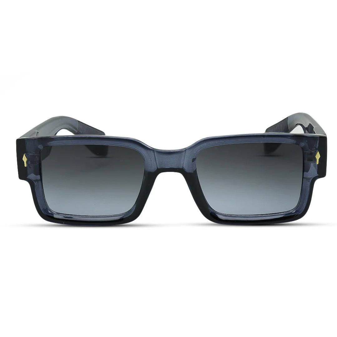 Thick Rectangular Sunglasses – Bold Frame with UV Protection Men and Women