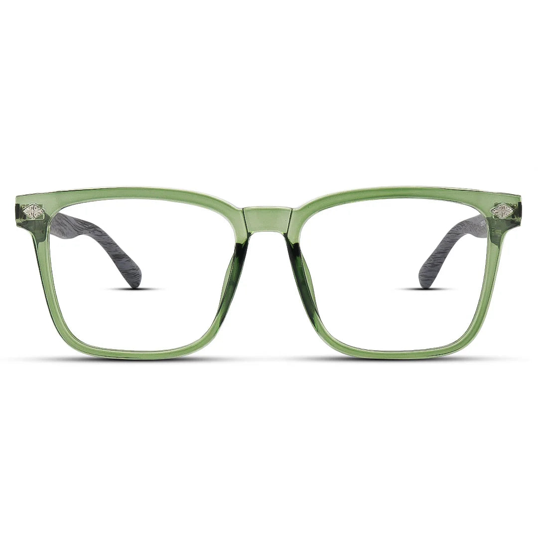 Minimal Modern Large Matrix Square Eyeglasses for Men & Women