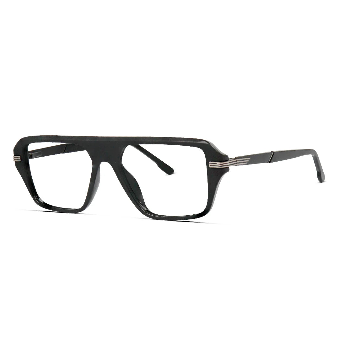 Modern Sharp Rectangle TR Eyeglasses For Men