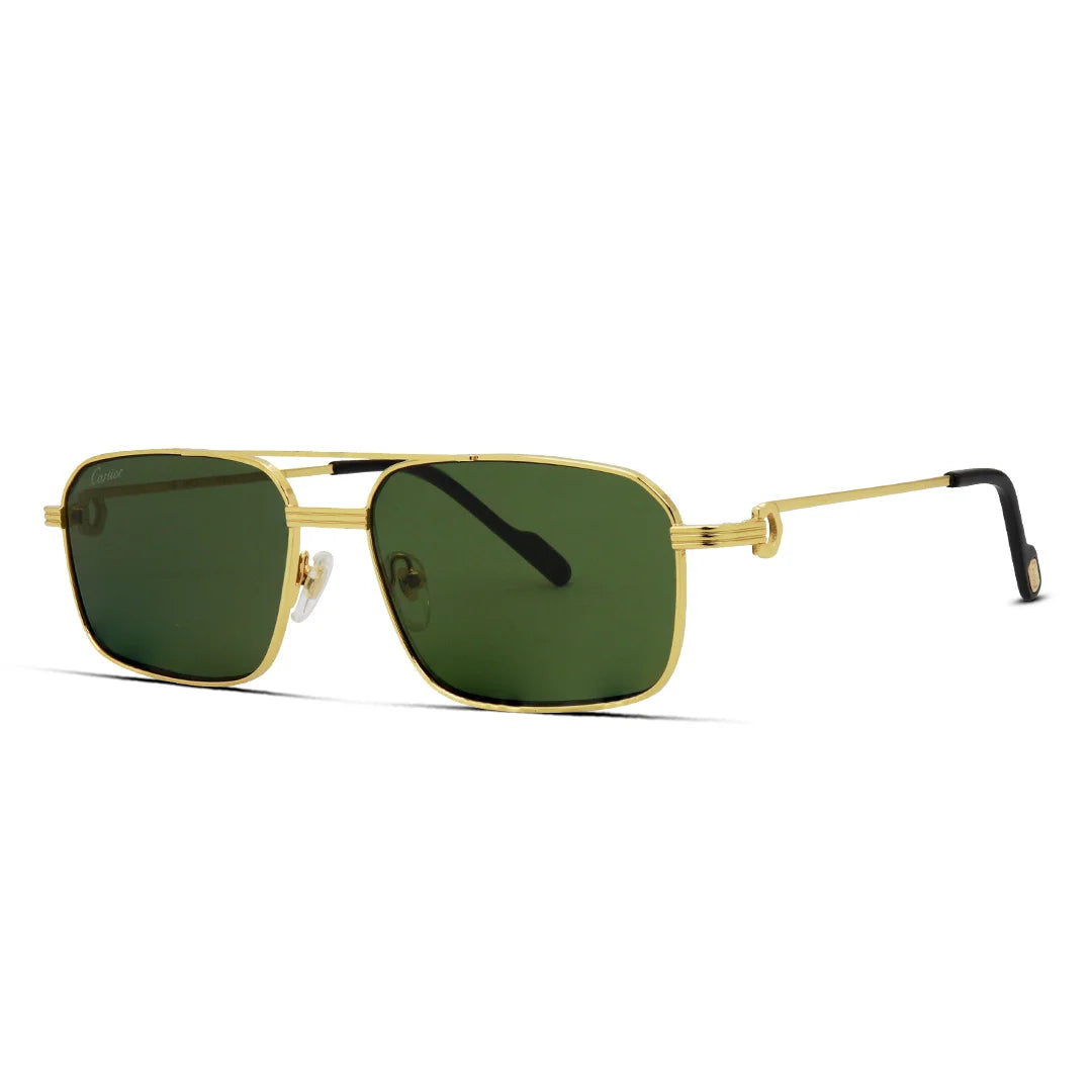 Timeless Aviator Rectangle Men’s Luxury Sunglasses