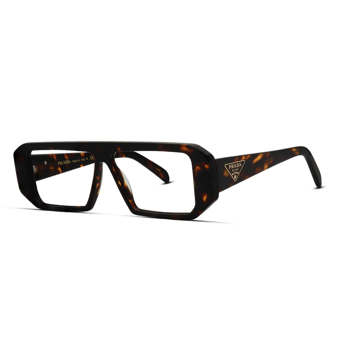 Sharp Geometric Thick Acetate Men’s Eyeglasses Bold & Modern Frame