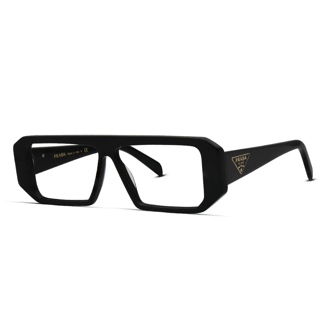 Sharp Geometric Thick Acetate Men’s Eyeglasses Bold & Modern Frame