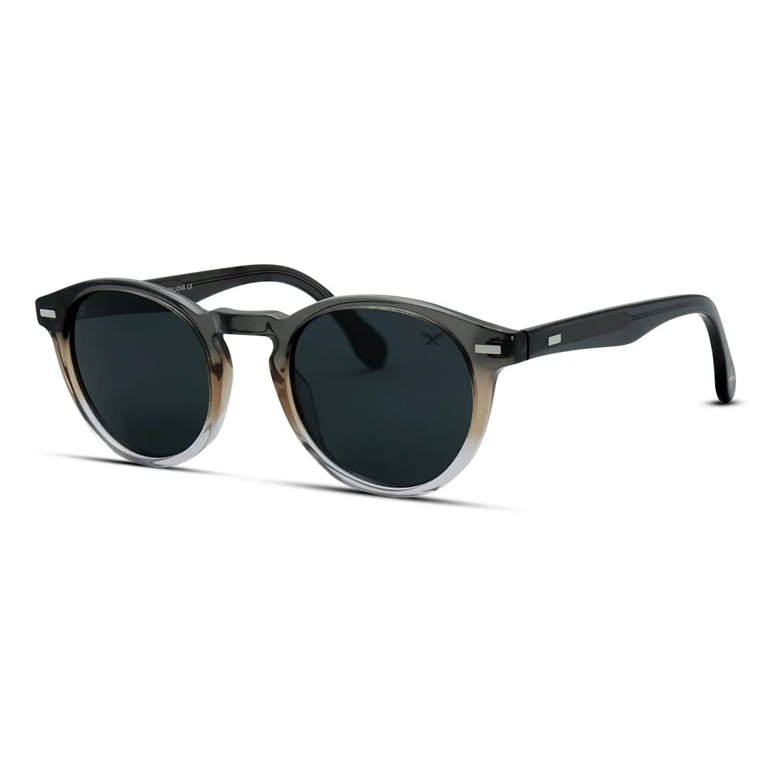 Caxman 1520 Round Medium Acetate Unisex Sunglasses