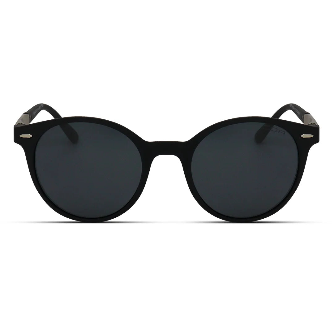 Round Matte Sunglasses for Men Polarized Retro Frames
