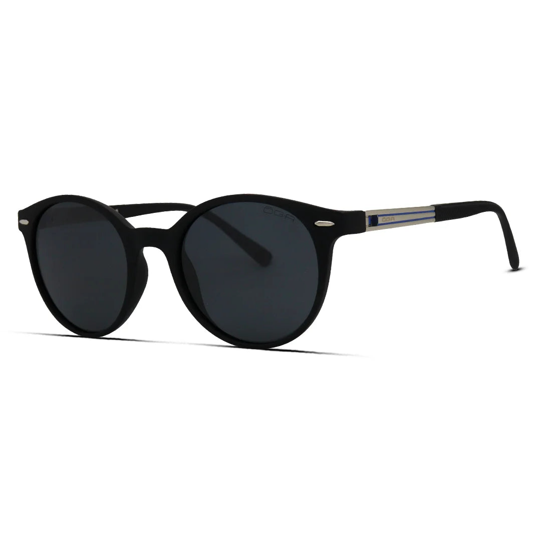 Round Matte Sunglasses for Men Polarized Retro Frames