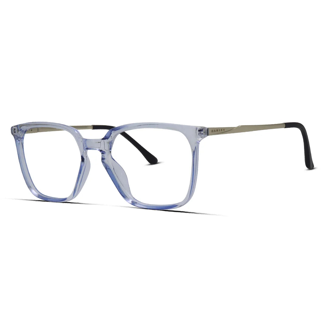 Men's Sleek Hexagon Eyeglasses Flexible Frame