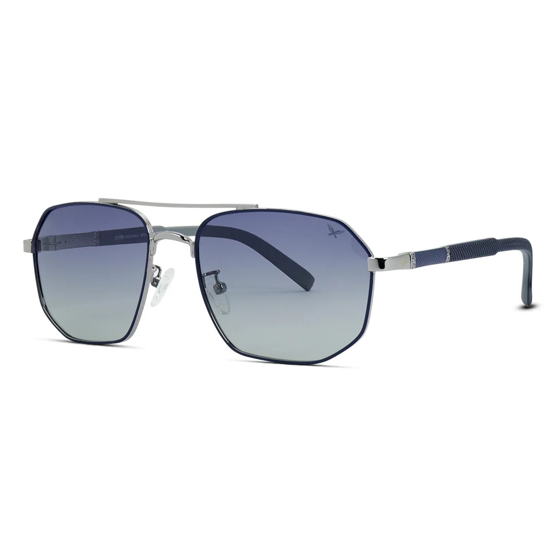 Caxman 6314 Hexagon Aviator Medium Men's Sunglasses