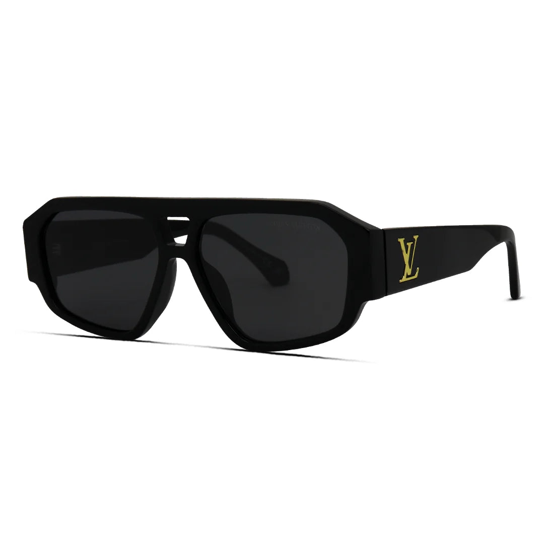 Men's Trendy Acetate Aviators Modern Thick Sunglasses