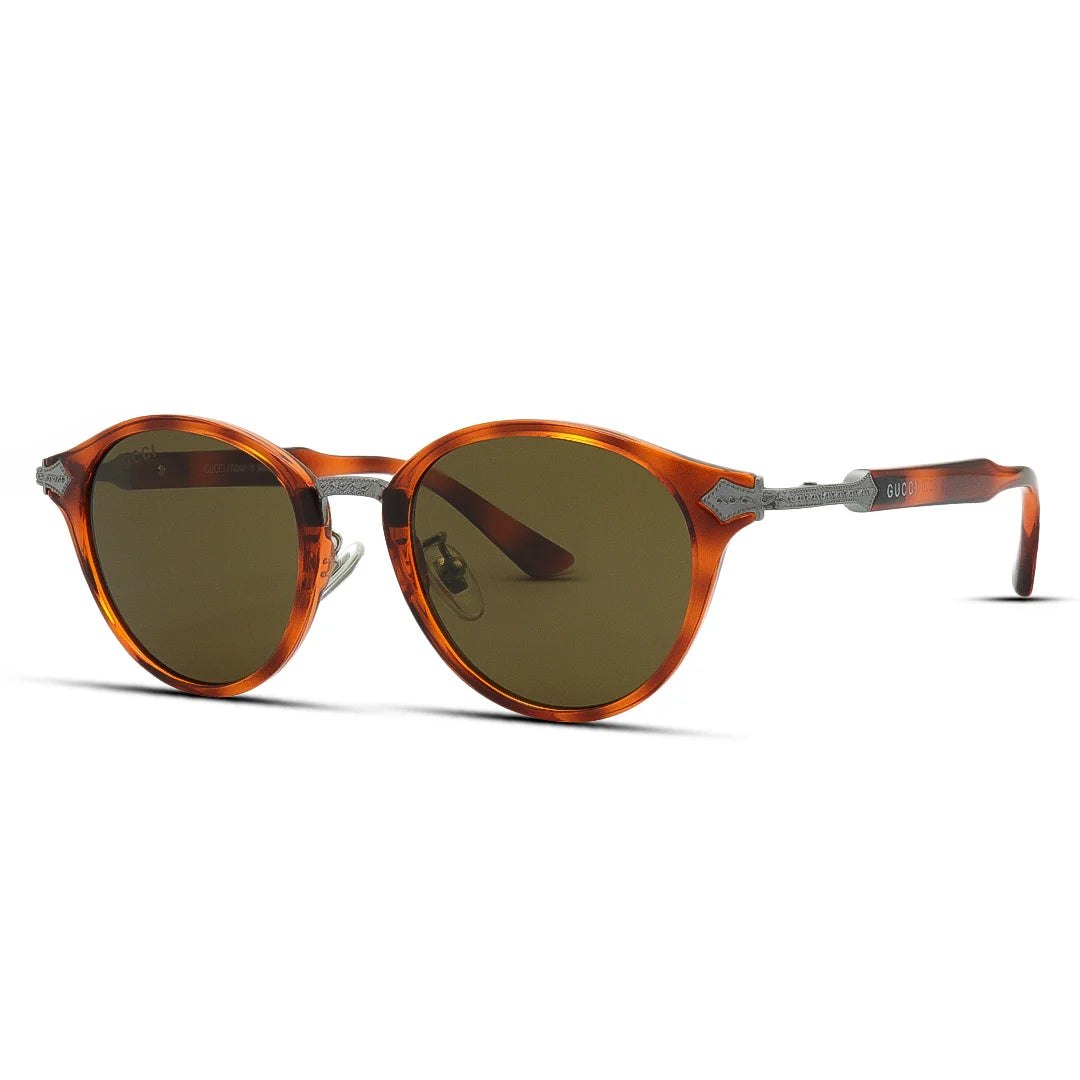 Semi Round Vintage Acetate Medium Unisex Sunglasses