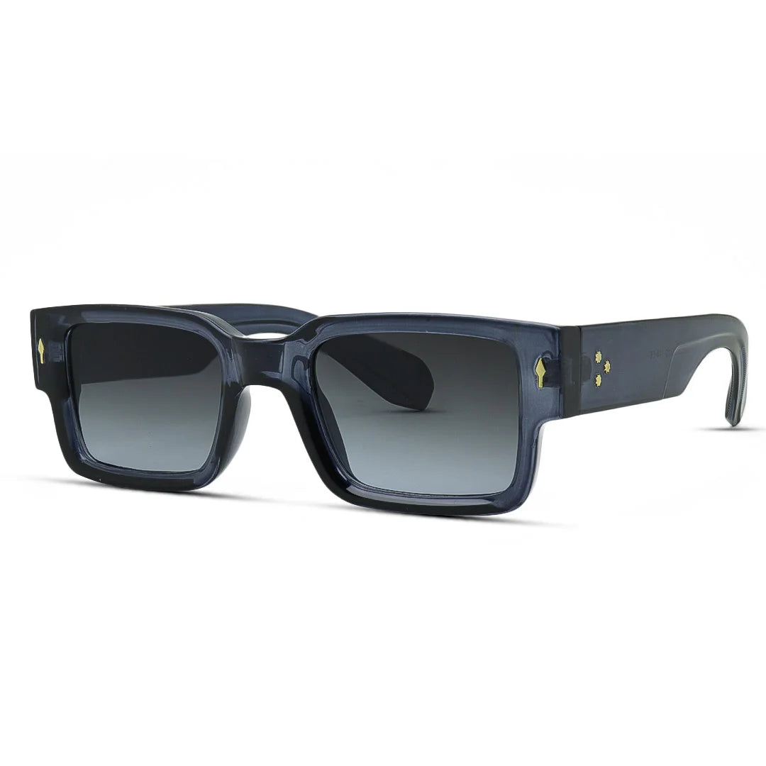 Thick Rectangular Sunglasses – Bold Frame with UV Protection Men and Women