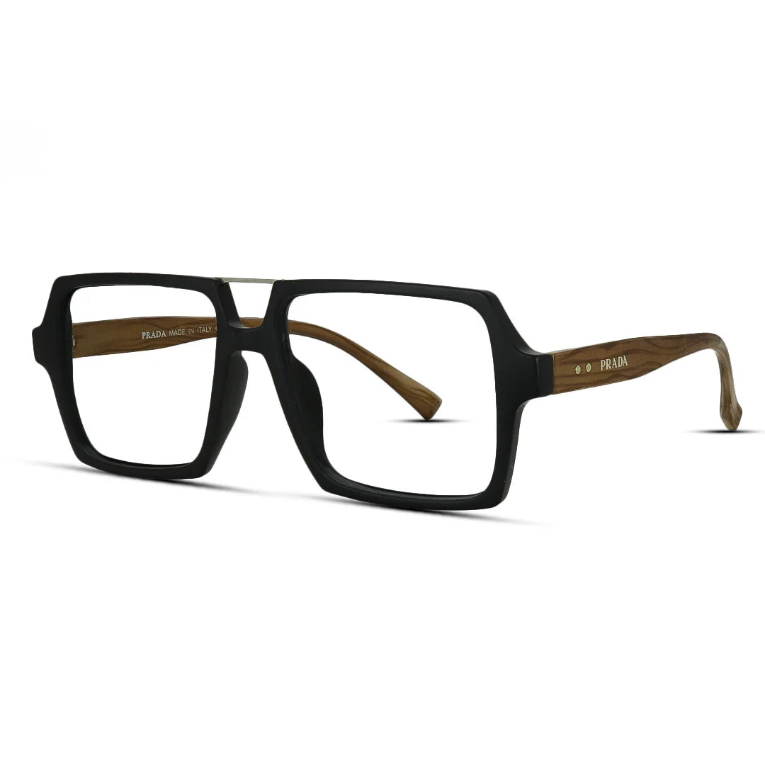 Sharp Square Matte Finish Eyeglasses – Bold Definition, Modern Style