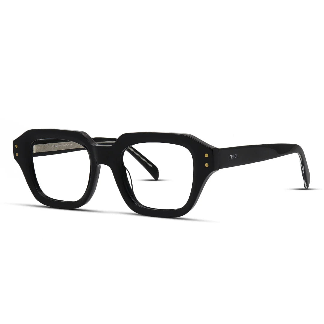 Thick Bold Hexagon Acetate Eyeglasses For Men & Women