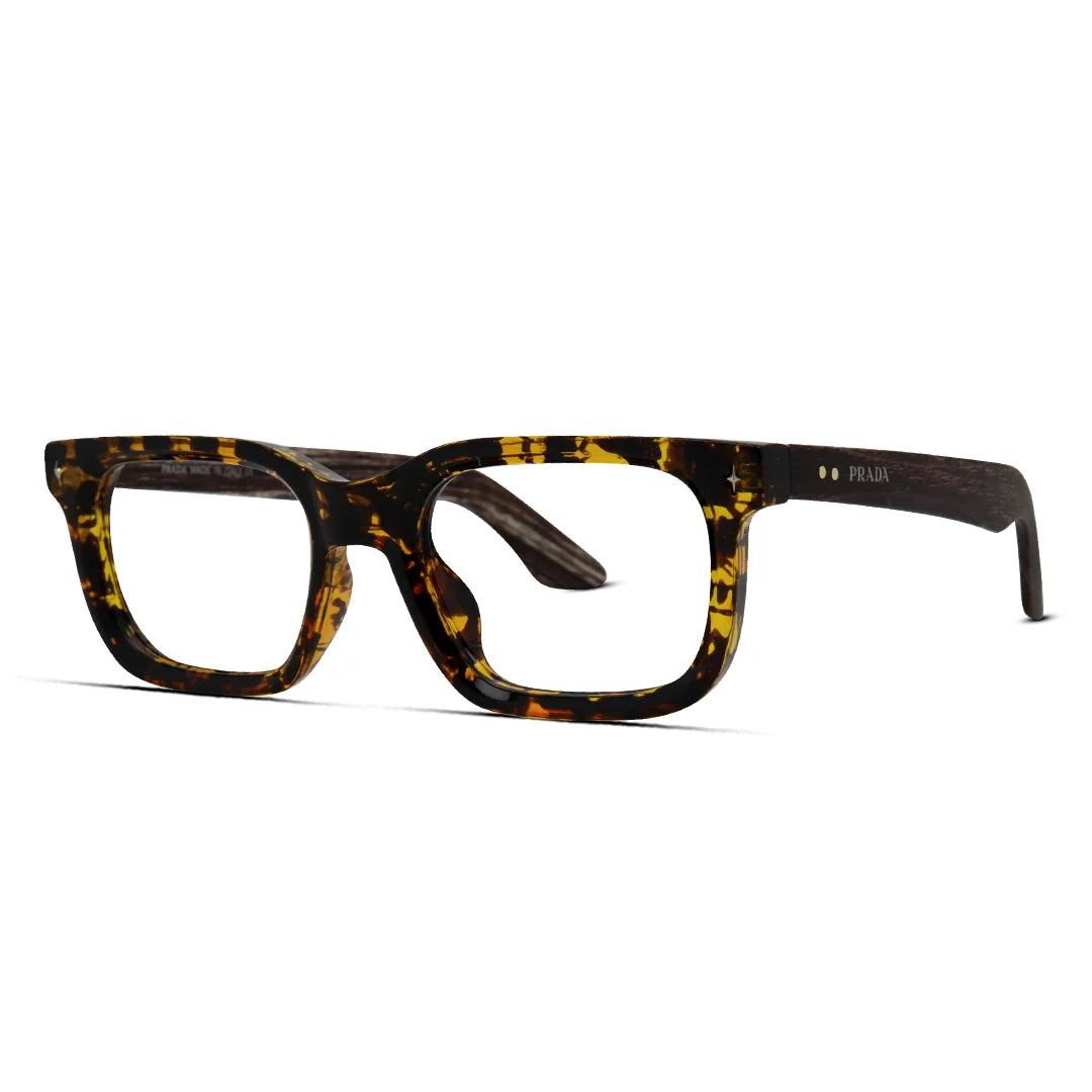 Men’s Thick Rectangle Matte Eyeglasses Bold & Modern Frames