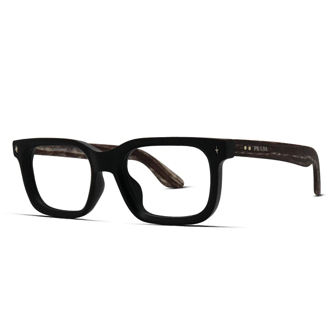Men’s Thick Rectangle Matte Eyeglasses Bold & Modern Frames