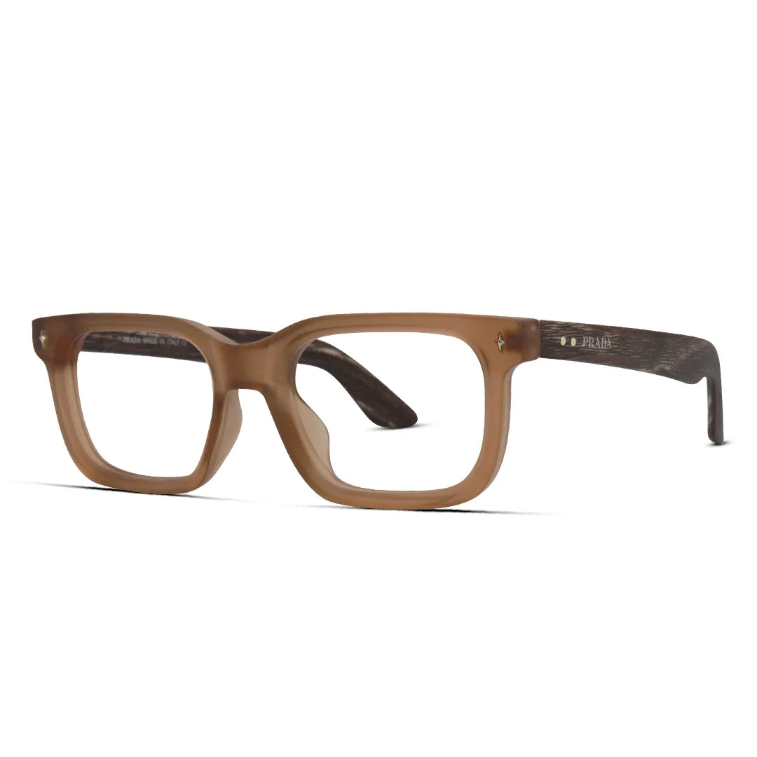 Men’s Thick Rectangle Matte Eyeglasses Bold & Modern Frames