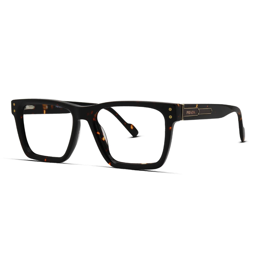 Bold Acetate Glasses for Men Wide & Thick Rectangle Frame