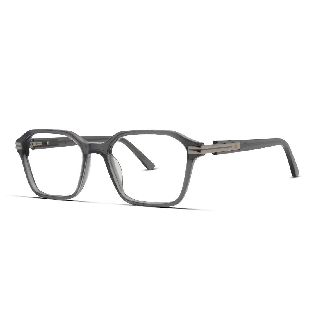 Unisex Acetate Hexagon Eyeglasses Geometric Modern Frame