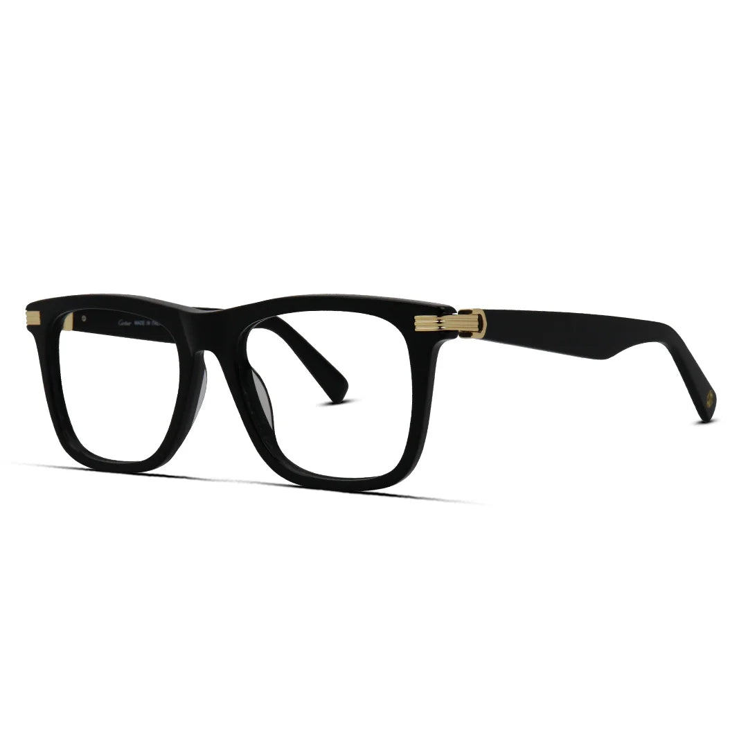 Thick Square Acetate Eyeglasses Classic Wayfarer Style Frame