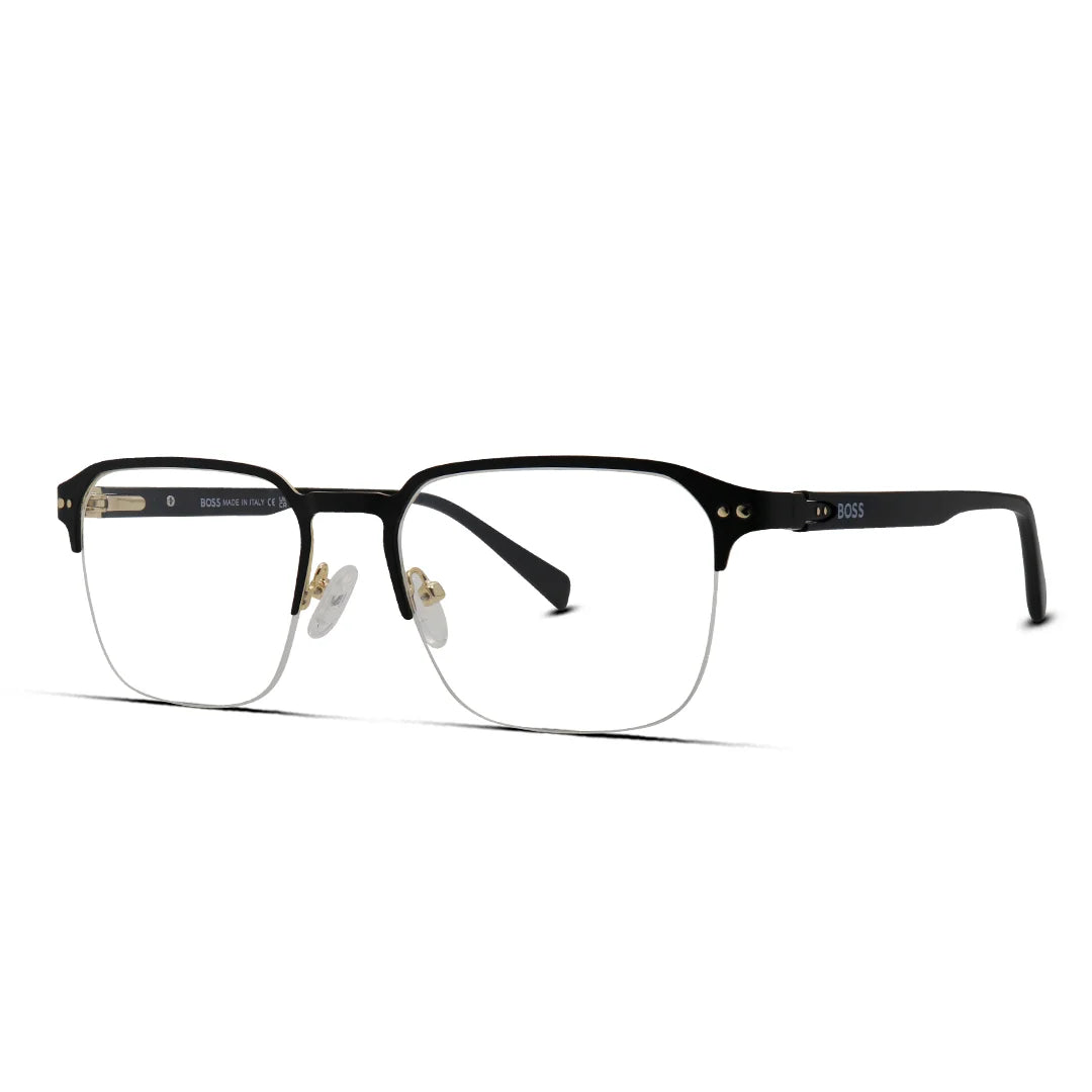 Men's Premium Metal Square Half-Rimless Glasses