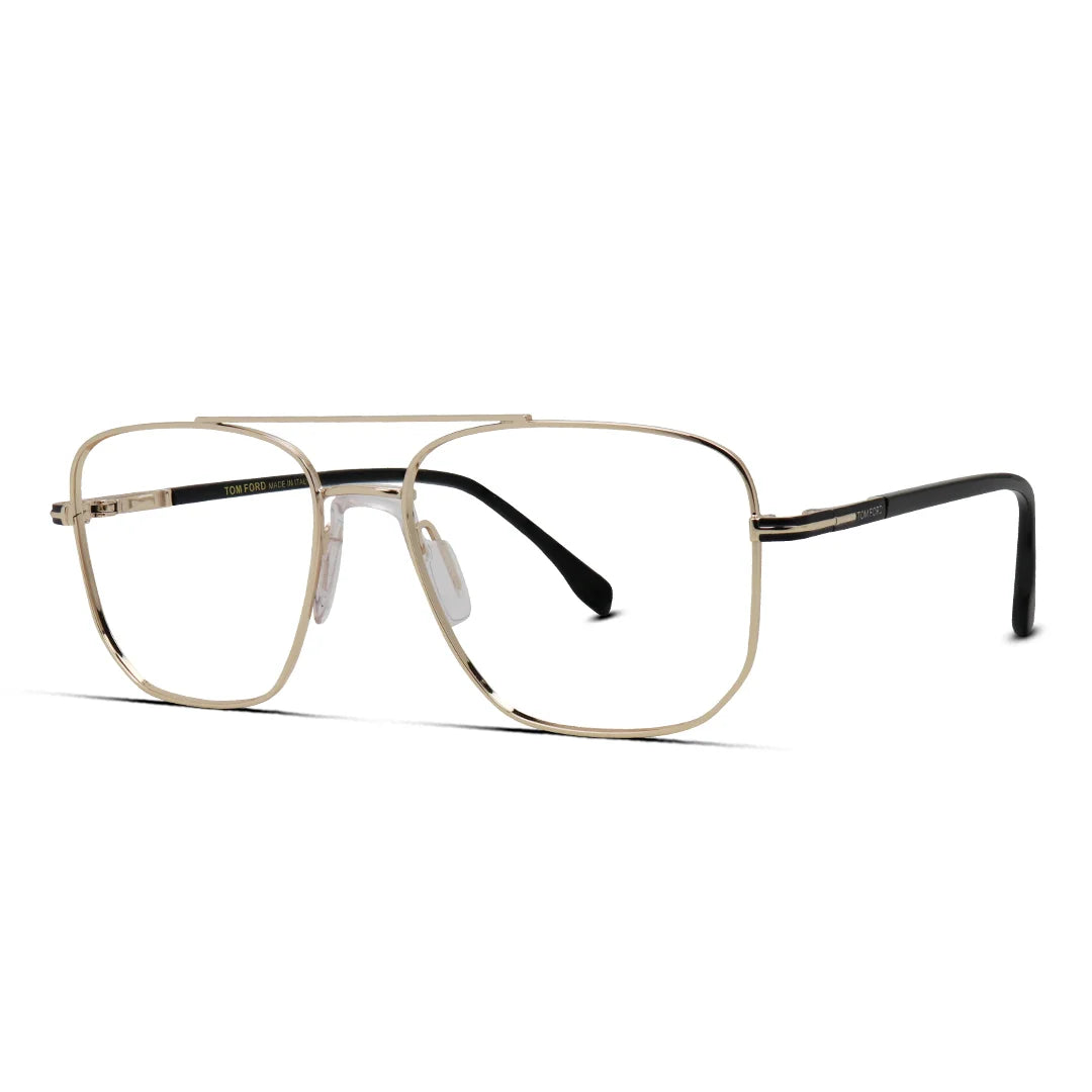 Square Double Bridge Glasses Unisex Eyewear