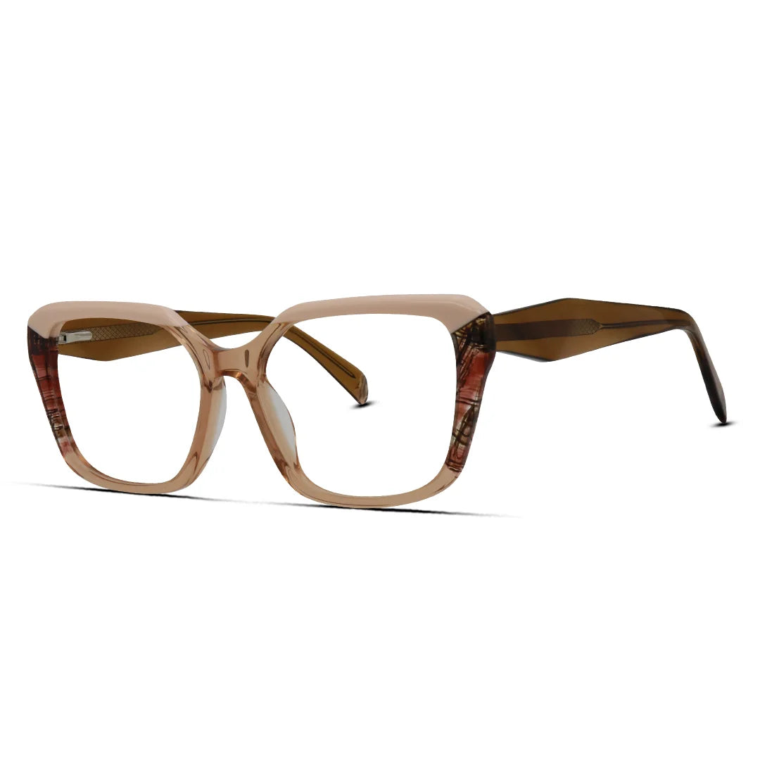 Bold Thick Cat Eye Acetate Glasses Women's Luxury Frame