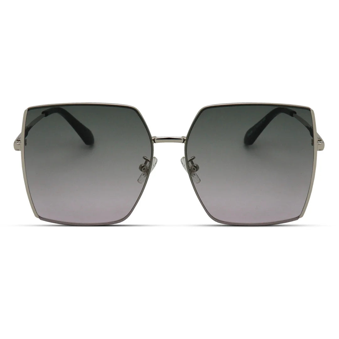 Women's Sharp Square Metal Sunglasses