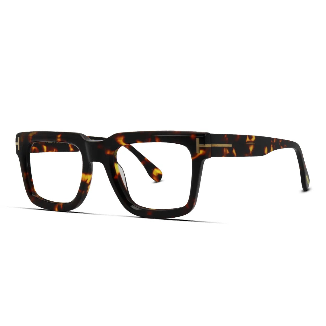 Bold Square Thick Acetate Unisex Eyeglasses