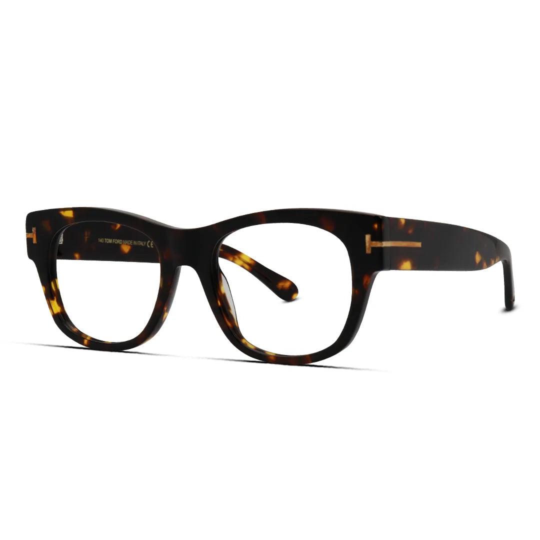 Thick Unisex Semi-Square Eyeglasses Retro Frame