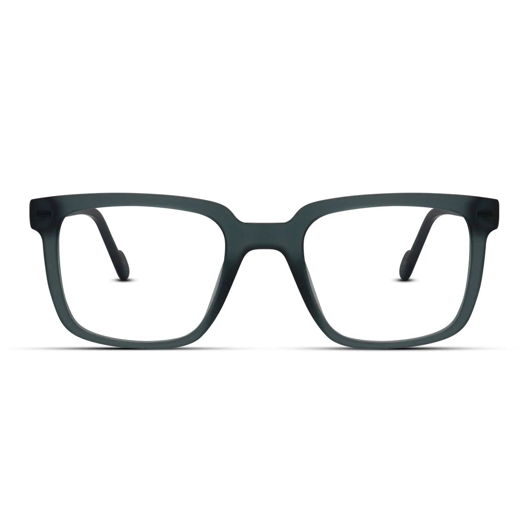 Unisex Square Matte Flexible Eyeglasses for Casual Wear