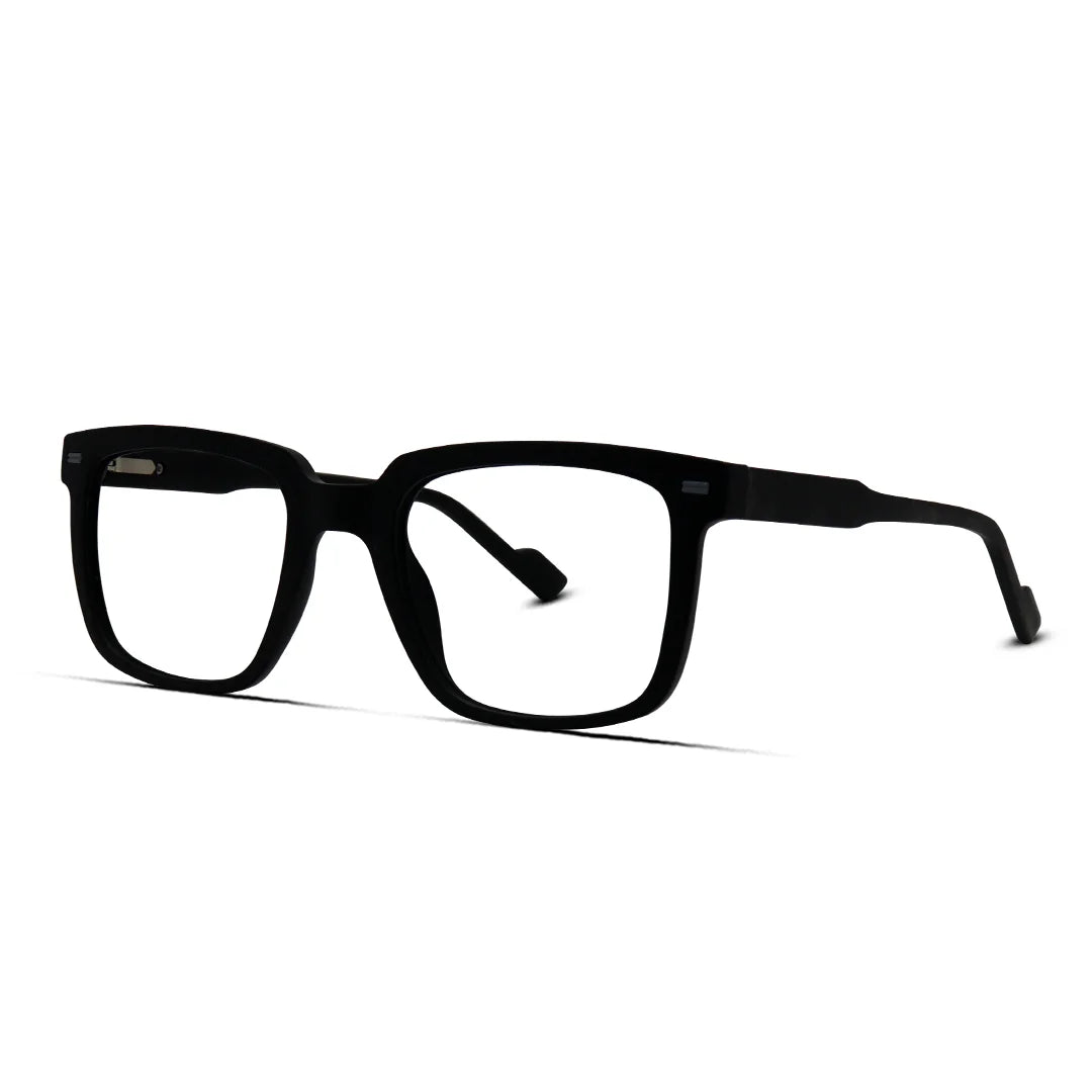 Unisex Square Matte Flexible Eyeglasses for Casual Wear