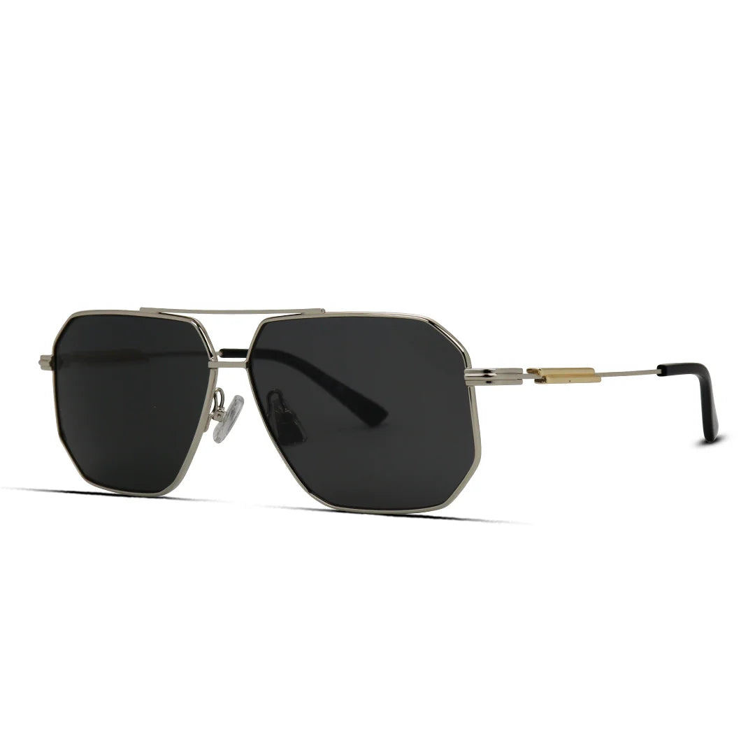 Premium Metal Hexagon Aviator Sunglasses for Men