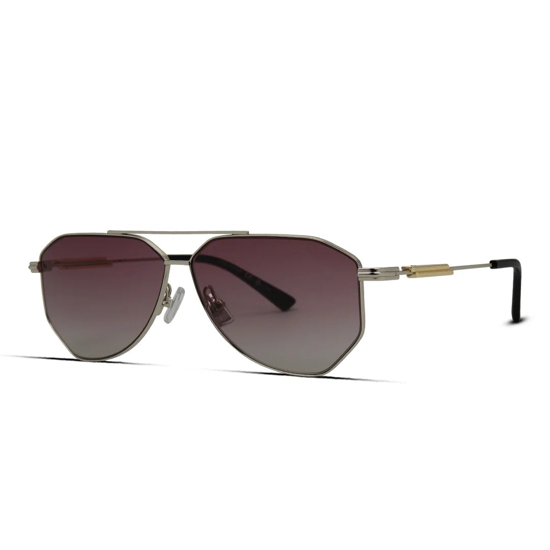 Premium Metal Geometric Aviator Sunglasses