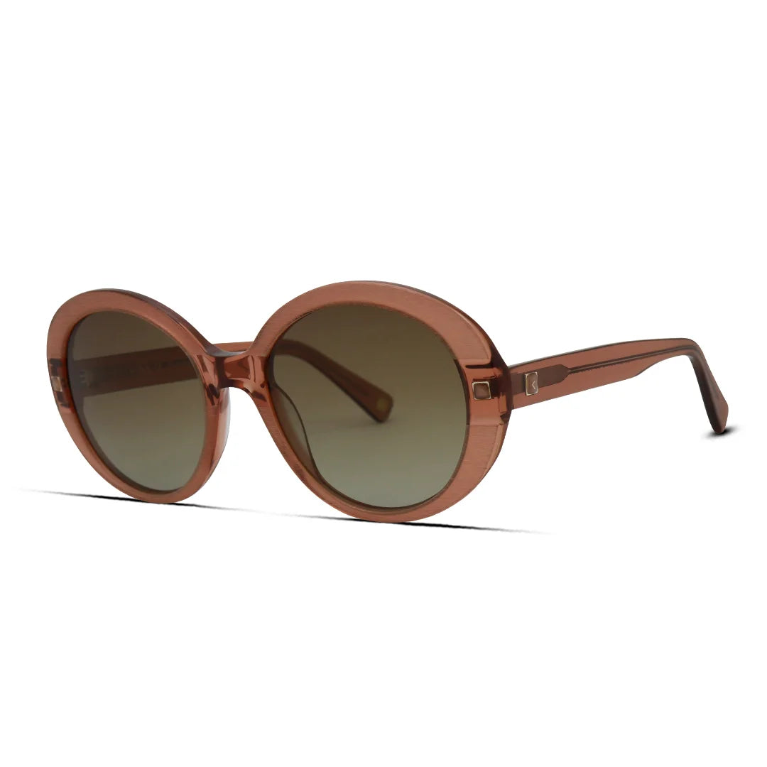 Kubik 5077S Round Bold Acetate Polarized Sunglasses