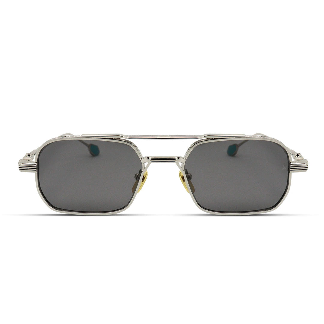 Deaver Aviator Hexagon Metal Sunglasses