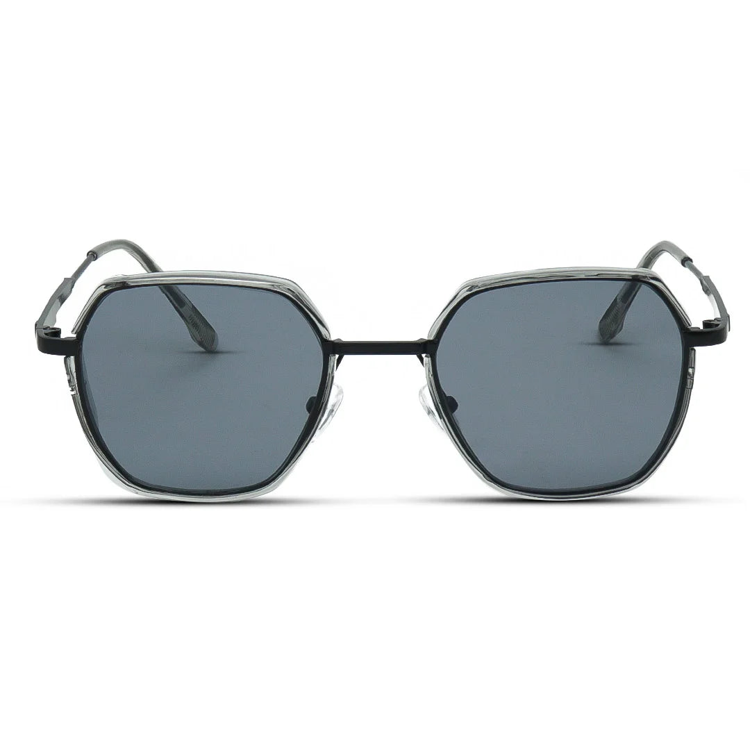 Hexagon Metal Medium Men Women Sunglasses