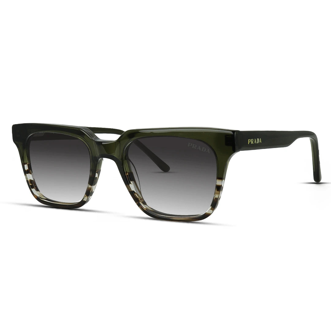 Square Acetate Wayfarer Style Men's Sunglasses